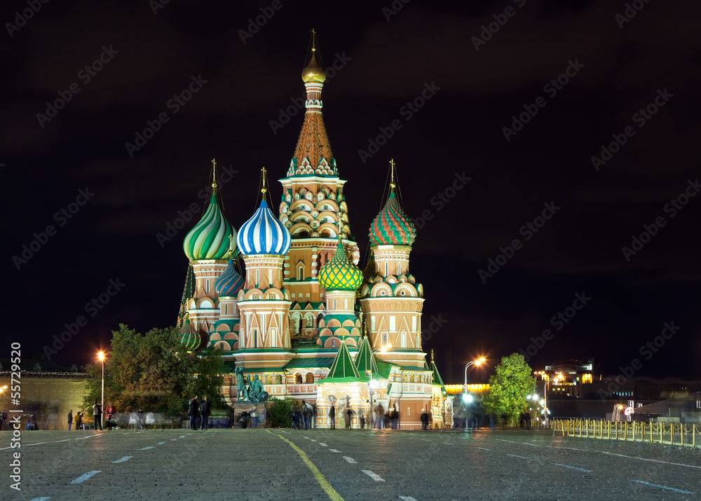  Red Square in night. Moscow, Russia