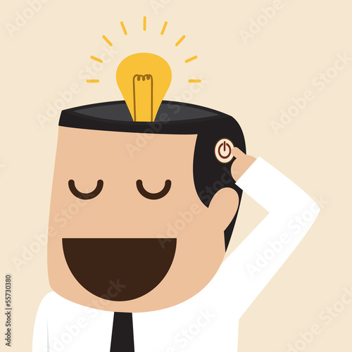 Turn on lightbulb idea