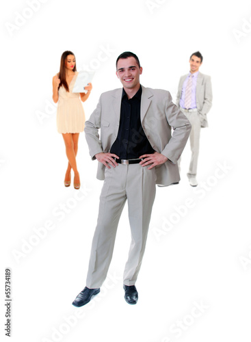 Business team isolated