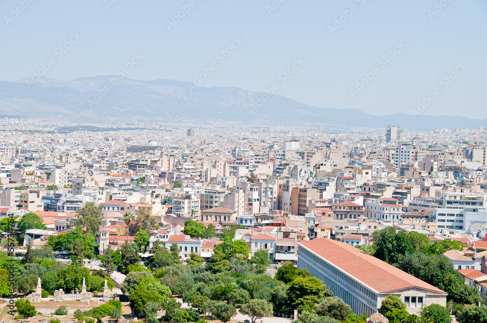Obraz premium View of Athens from the observation deck
