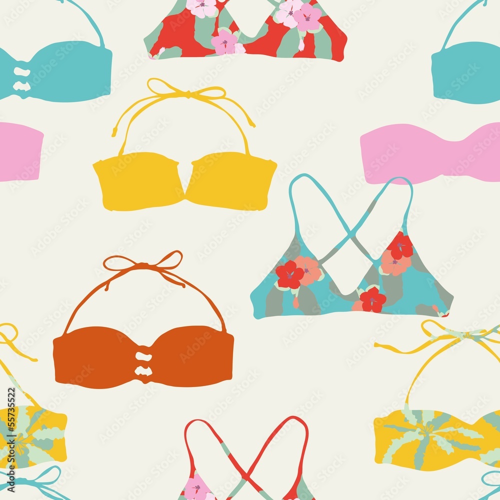 bikini seamless background pattern