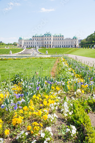 Canvas Print Belvedere Palace in Wien, Austria