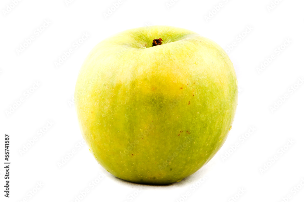 green apple isolated on a white background green apple isolated on a white background