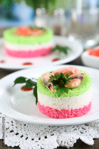 Colored rice