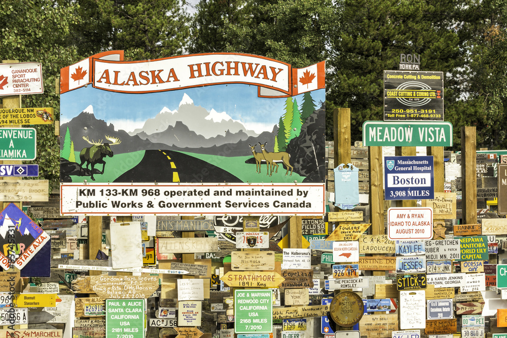 Alaska Highway sign