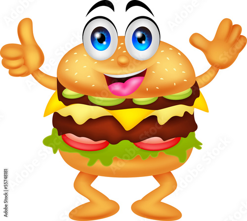 burger cartoon characters