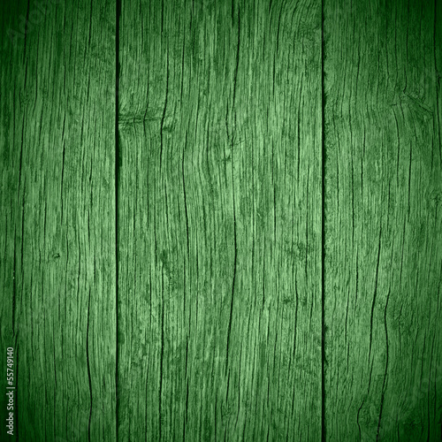 green old planks wooden background