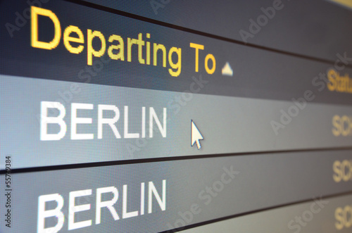 Flight departing to Berlin