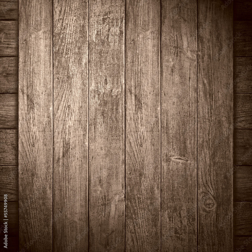 Naklejka premium brown wooden background