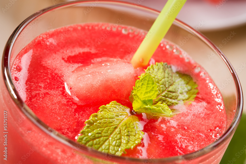 custom made wallpaper toronto digitalFresh watermelon juice with pieces of fruit