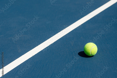 Tennis Ball on Tennis Court