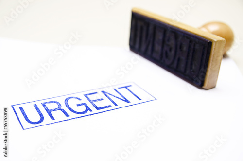 Urgent ink stamp
