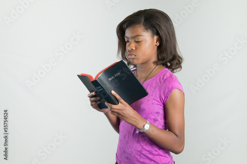 Young Bible reader.