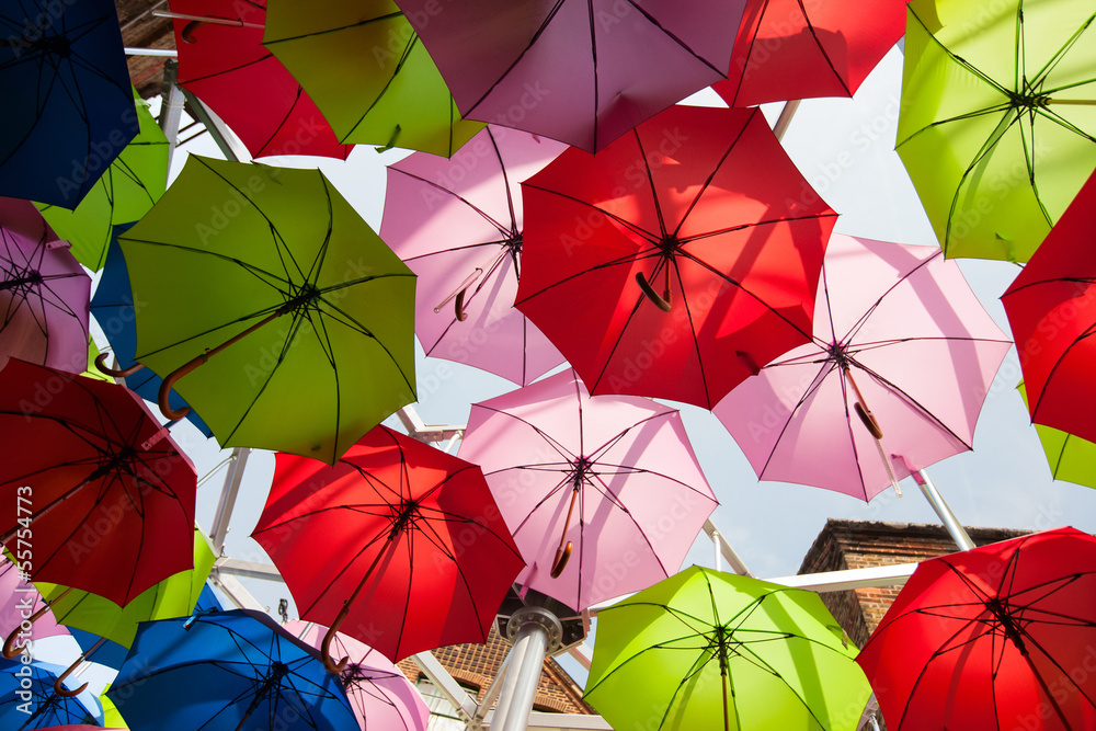 Colorful umbrellas