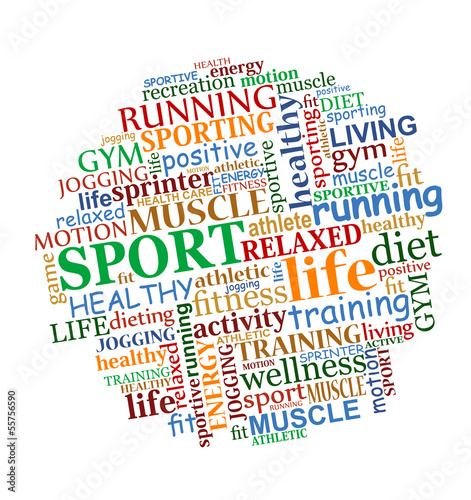 Sports tag cloud