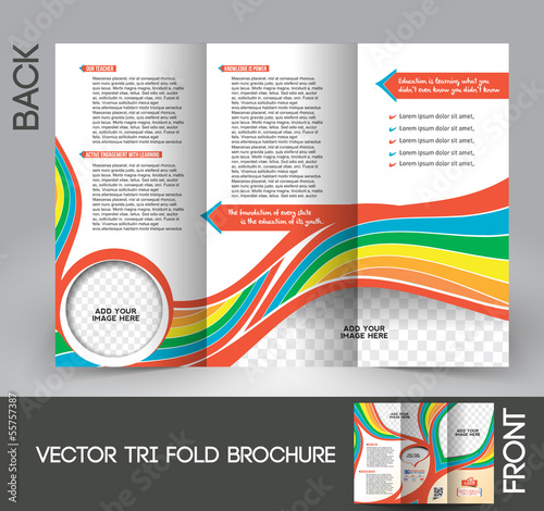 Kid's School Tri-Fold Brochure Design