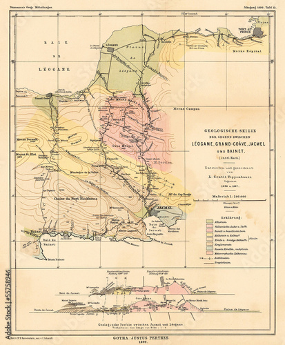 Fototapeta Naklejka Na Ścianę i Meble -  Vintage map