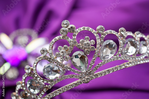 Jewels and crown, put on the wedding