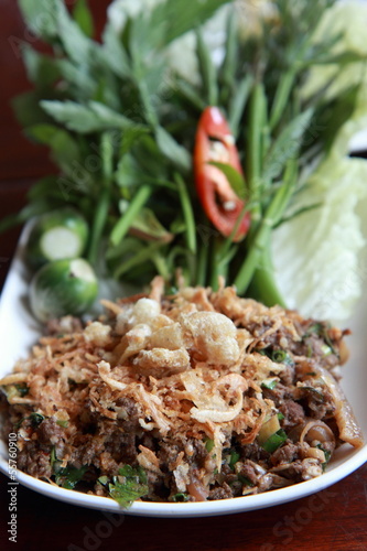 spicy minced meat salad