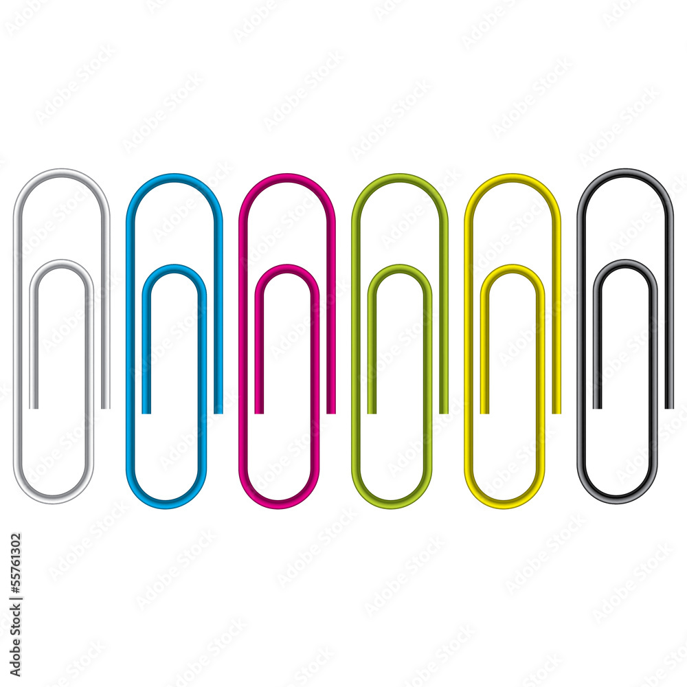 Paper clip isolated on white background. Paper clip isolated on white background.