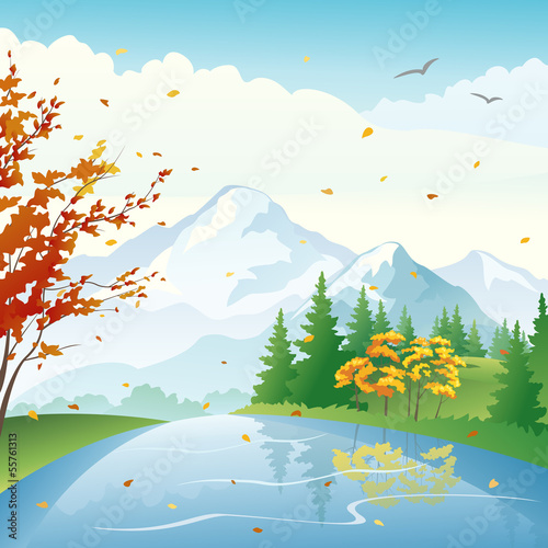 Autumn lake