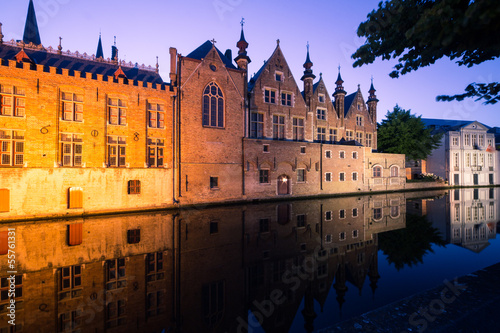 Bruges Canal by night