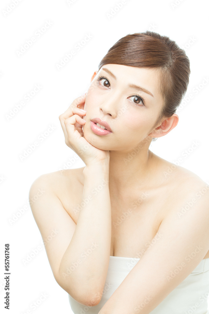 Beautiful asian woman isolated on white background Beautiful asian woman isolated on white background