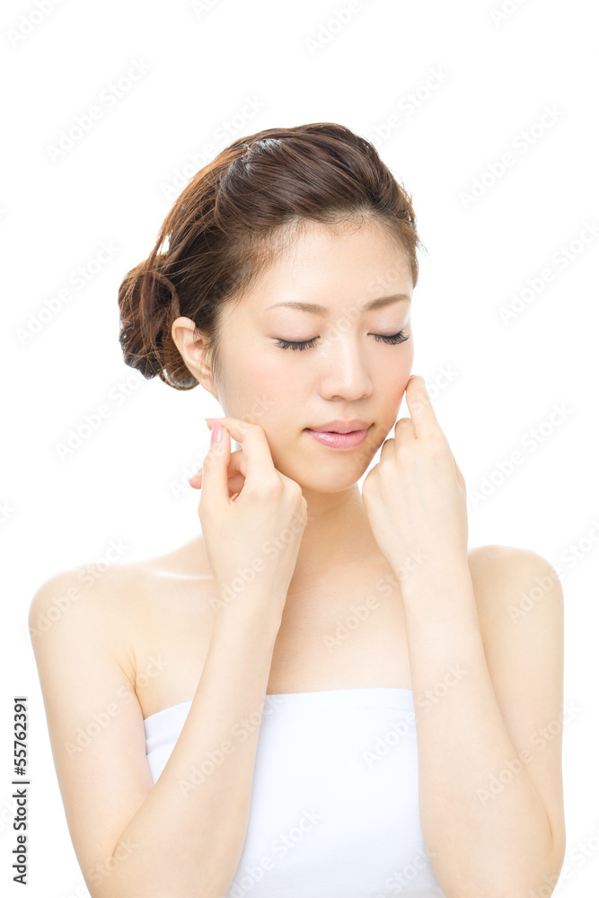 Beautiful asian woman isolated on white background Beautiful asian woman isolated on white background