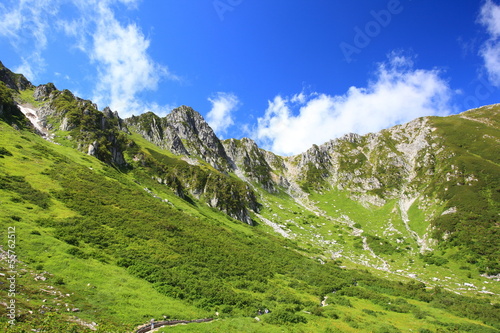 Central Alps Senjyojiki Carl of summer, Nagano, Japan