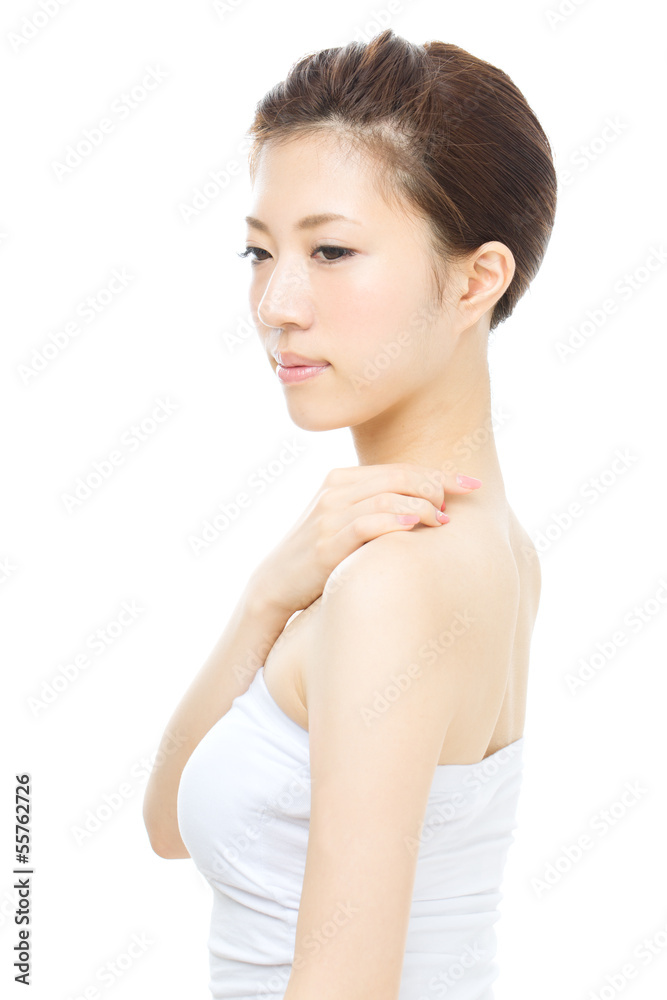Beautiful asian woman isolated on white background Beautiful asian woman isolated on white background