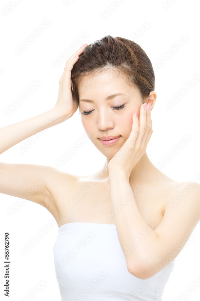 Beautiful asian woman isolated on white background Beautiful asian woman isolated on white background