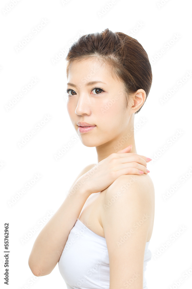 Beautiful asian woman isolated on white background Beautiful asian woman isolated on white background
