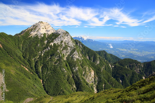 Minami Alps Mt. Kaikomagatake, Yamanashi, Japan photo