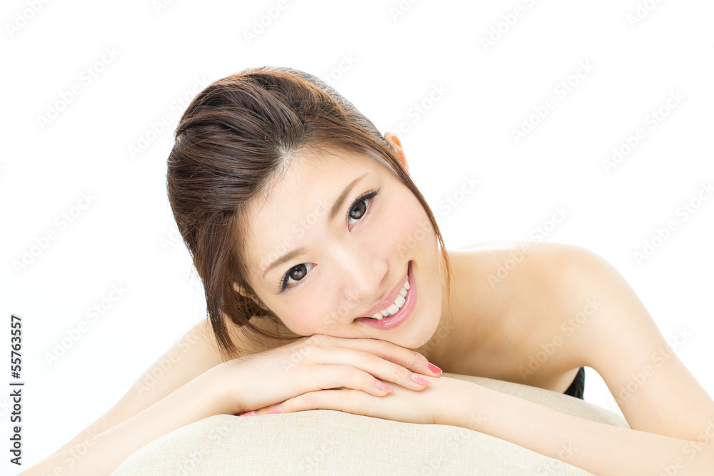 Beautiful asian woman isolated on white background Beautiful asian woman isolated on white background