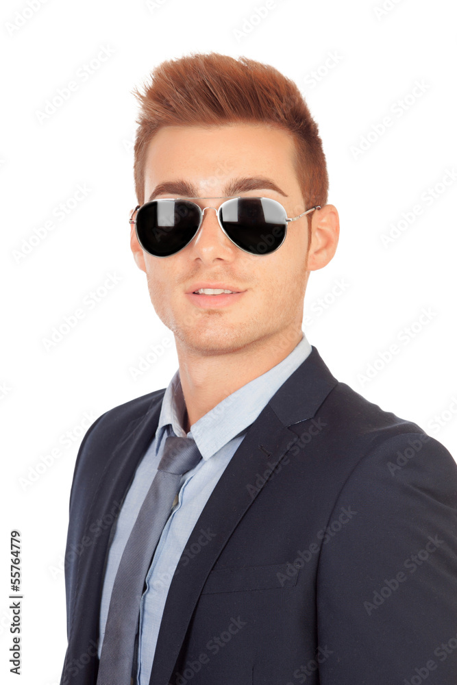 Stylish businessman with sunglasses Stylish businessman with sunglasses