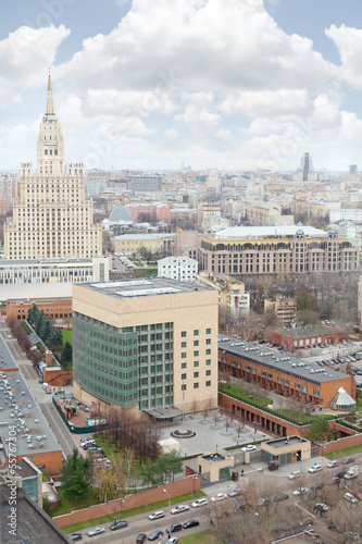 Skyscraper on Kudrinskaya Square and New American embassy