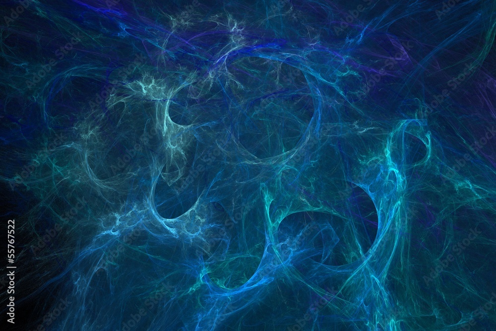 Abstract blue nebula background - image Abstract blue nebula background - image