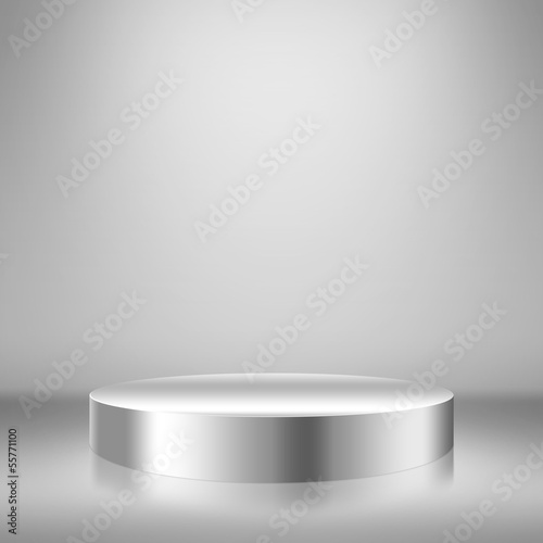 Blank trade show booth for designers.