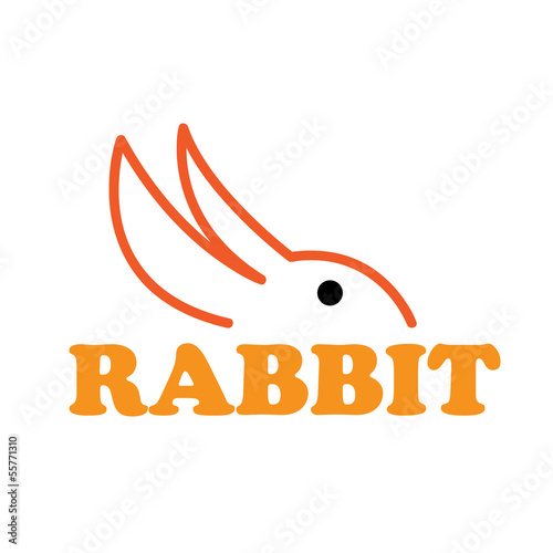 Vector logo rabbit