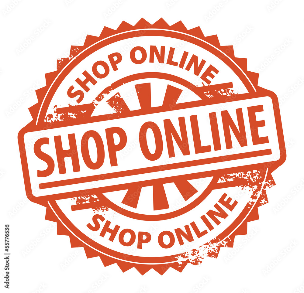 Stamp with the text Shop Online written inside, vector Stamp with the text Shop Online written inside, vector