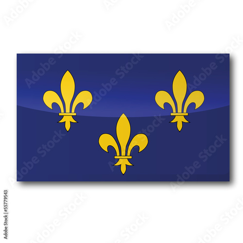 Flagge Île-de-France
