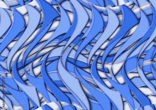 Wavy blue abstract