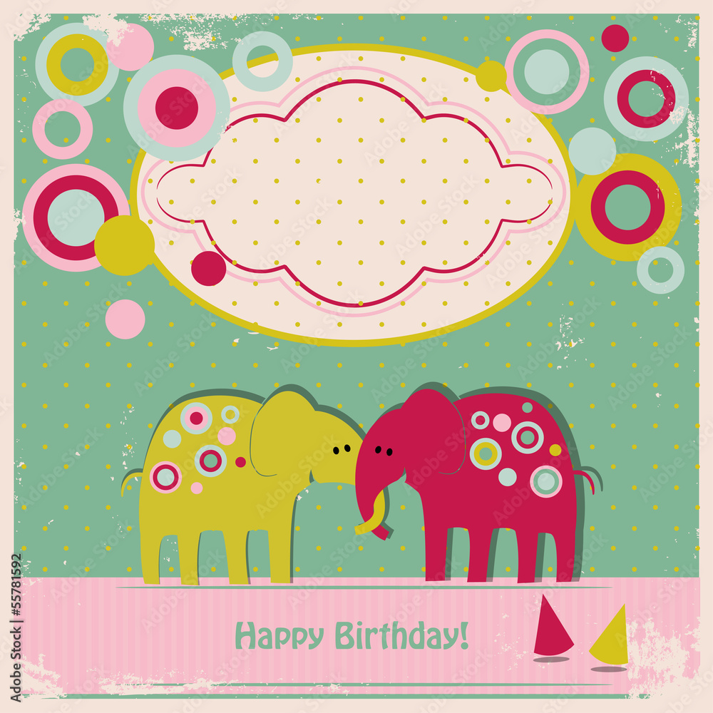 cute elephants greetings card cute elephants greetings card