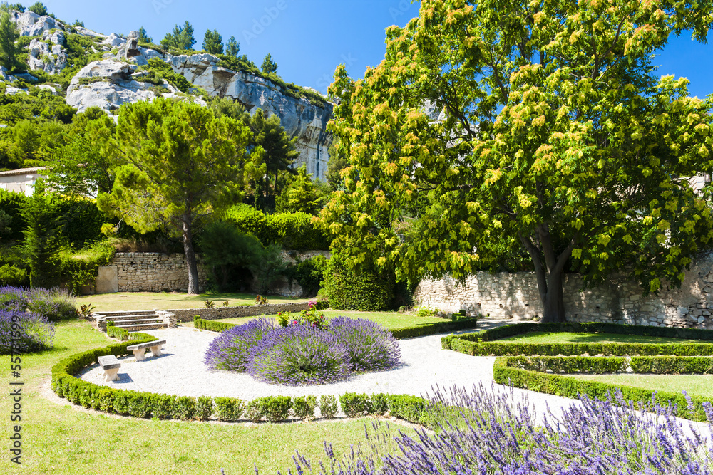 Fototapeta premium garden in Les Baux de-Provence, Provence, France