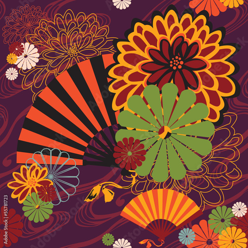 bright seamless Japanese subjects