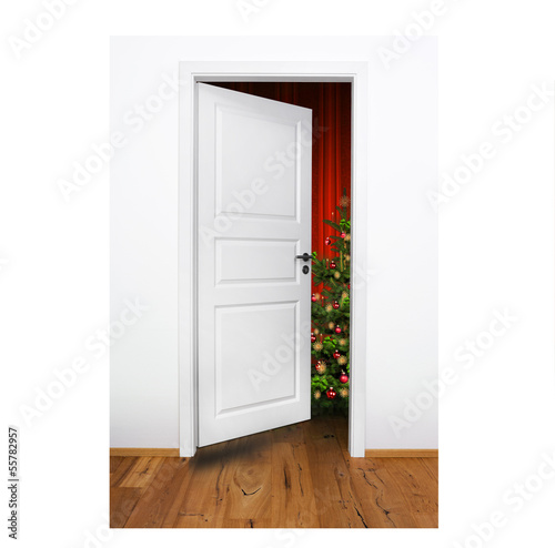 Tür ins Weihnachtszimmer