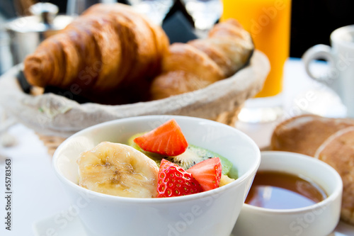 coffee and croissants