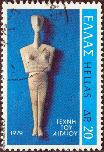 Cycladic Figure from Amorgos island (Greece1979) photo