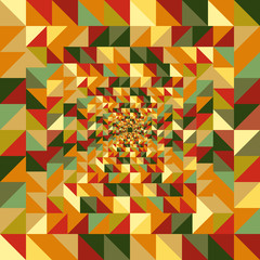 Crédence de cuisine Zigzag Triangles automnaux vintage sans couture  © Cienpies Design