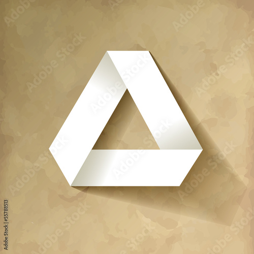 Papier Dreieck Origami Vintage
